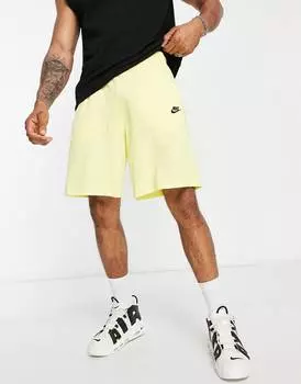 Тканые шорты Nike Club светло-цитронового цвета