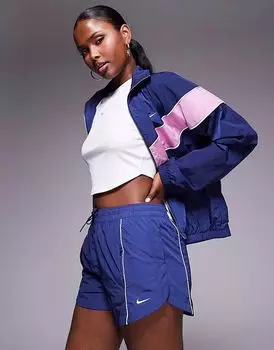 Тканые шорты Nike Windrunner длиной 2 дюйма темно-синего цвета