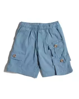 Тканые шорты с 3 карманами-карго Little Boy Aeropostale Kids, синий