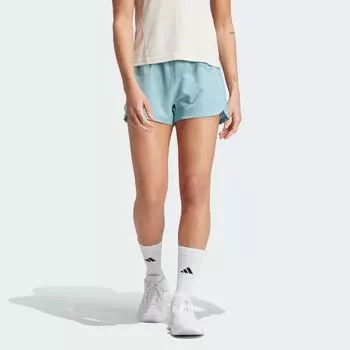 Тканые шорты с высокой посадкой с 3 полосками Pacer Training Adidas, цвет Mint Ton/Mint Ton