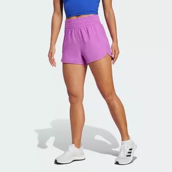 Тканые шорты с высокой посадкой с 3 полосками Pacer Training Adidas, цвет Purple Burst/Purple Burst