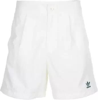 Тканые шорты со складками adidas, цвет Off-White