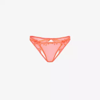 Тканые трусы Florina со средней посадкой и бантом Agent Provocateur, оранжевый