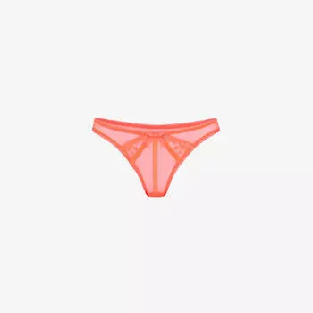 Тканые трусы Florina средней посадки с цветочной вышивкой Agent Provocateur, оранжевый