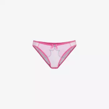 Тканые трусы Lorna с низкой посадкой и бантом Agent Provocateur, розовый