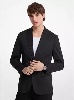 Тканый блейзер Coolmax Michael Kors, черный