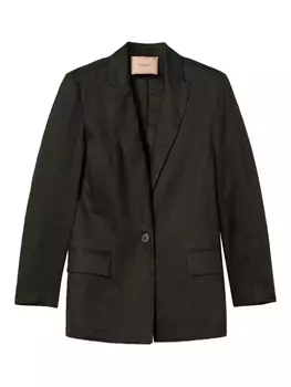 Тканый блейзер TWINSET, черный