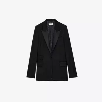 Тканый блейзер Venus Zadig&Voltaire, цвет noir