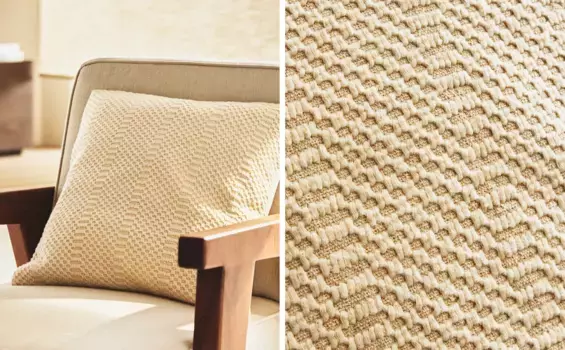 Тканый чехол на подушку из хлопка Zara Home, светло-бежевый