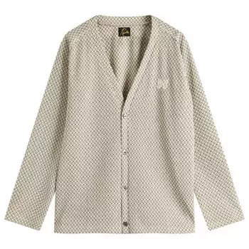 Тканый кардиган с V-образным вырезом Needles, мультиколор