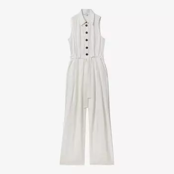 Тканый комбинезон perla с поясом Reiss, белый