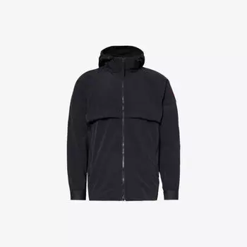 Тканый пиджак свободного кроя с фирменной нашивкой Faber Canada Goose, черный