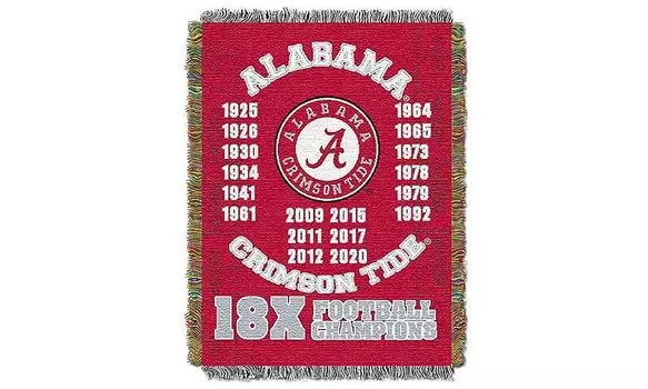 Тканый плед Northwest Alabama Crimson Tide размером 48 x 60 дюймов