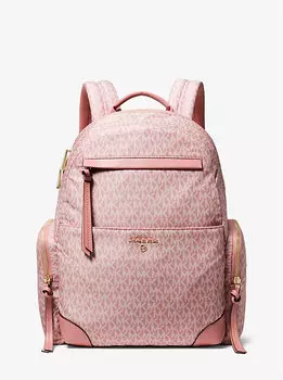 Тканый рюкзак Prescott с фирменным логотипом и принтом Michael Kors, розовый