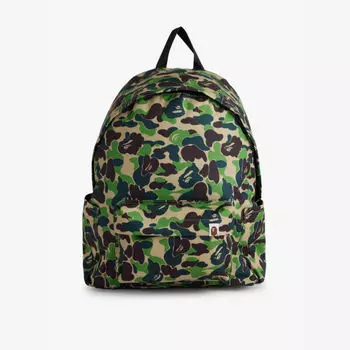 Тканый рюкзак с камуфляжной аппликацией бренда Abc A Bathing Ape, зеленый