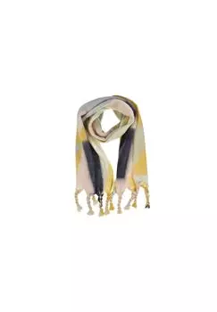 Тканый шарф 40х215см в клетку 19135-0 SEEBERGER, цвет Marine Bronze One Size