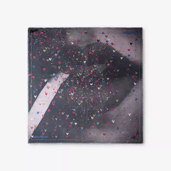 Тканый шарф Kerry с бахромой и графическим принтом Zadig&Voltaire, цвет noir