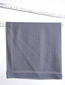 Тканый шарф с логотипом K Антрацитовый Kayra