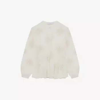 Тканый топ Lalia с завязками и вышивкой Iro, экрю