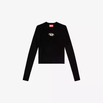 Тканый топ m-valary с бляшкой-логотипом Diesel, цвет 9xx