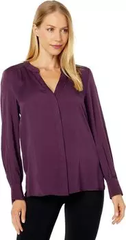 Тканый топ с длинными рукавами Laguna Bay Tommy Bahama, цвет Rum Berry