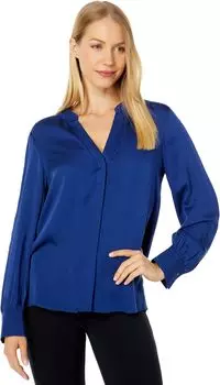 Тканый топ с длинными рукавами Laguna Bay Tommy Bahama, цвет Deep Space