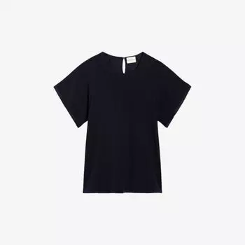 Тканый топ свободного кроя с блестящей отделкой Claudie Pierlot, цвет bleus