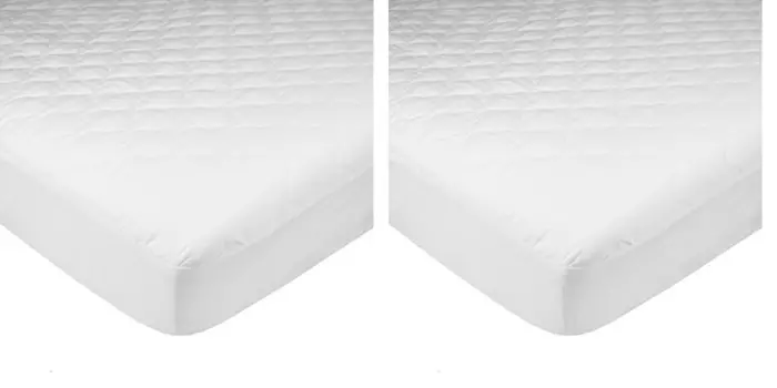 TL Care Ультрамягкая водонепроницаемая наматрасница из микрофибры N Play Playard, стеганый чехол для наматрасника, 27x39 дюймов (2 шт. в упаковке), White