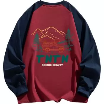 TnTn Футболка унисекс винтажная красная