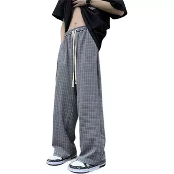 TnTn Повседневные брюки унисекс в черную клетку