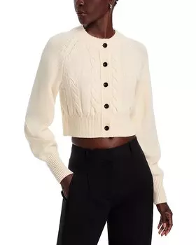 TOCCIN Rita Свитер из смесовой шерсти с круглым вырезом, вязаный кардиган, слоновая кость/кремовый