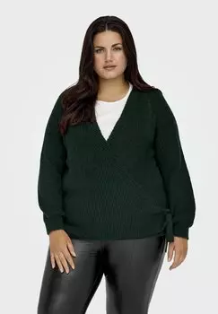 Точечная вышивка ONLY Carmakoma CURVY LANGARM, цвет Scarab