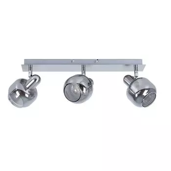 Точечный светильник, 3 пламени, регулируемые точечные светильники, дымчатый, L 44см Briloner, черный