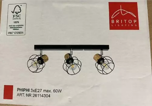 Точечный светильник Потолочный светильник Потолочный светильник Точечный светильник Britop 26114304 britop lighting, черный