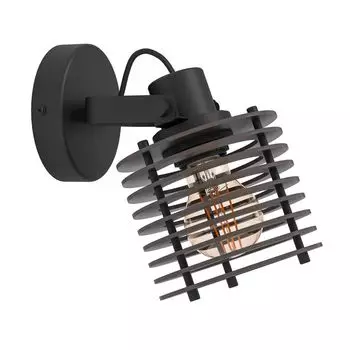 Точечный светильник SEGOVIA стальной черный E27 1X40W Д:13см В:19,5см с регулировкой яркости EGLO