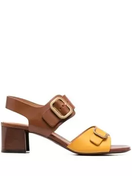Tod's босоножки с пряжками, оранжевый