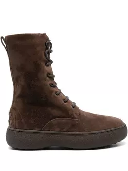 Tod's ботинки на шнуровке, коричневый