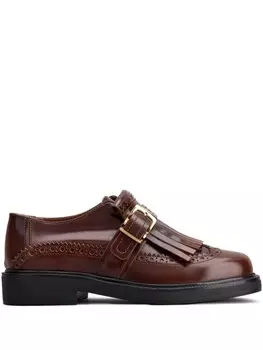 Tod's броги с пряжками, коричневый