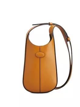 Tod's чехол для телефона с тисненым логотипом, коричневый