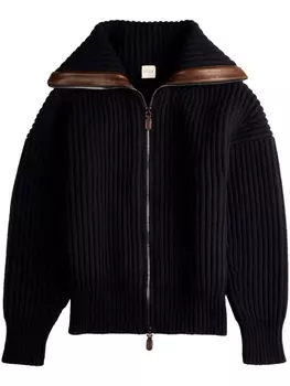 Tod's кардиган-пальто на молнии, синий