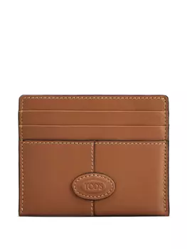 Tod's картхолдер с логотипом, коричневый