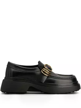 Tod's кожаные лоферы, черный