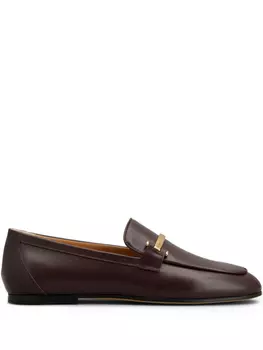 Tod's кожаные лоферы, красный