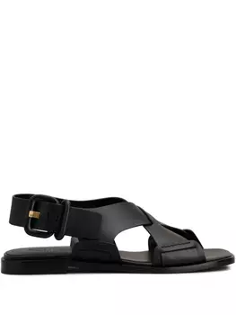 Tod's кожаные сандалии, черный