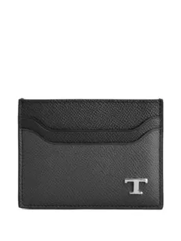 Tod's кожаный картхолдер, серый