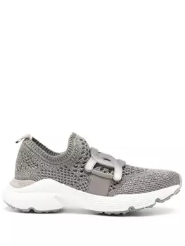 Tod's кроссовки Kate в технике кроше, серый