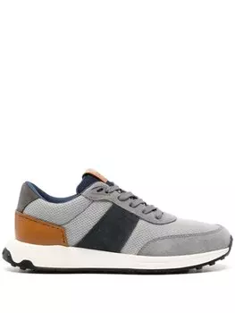 Tod's кроссовки со вставками, серый