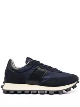 Tod's кроссовки со вставками, синий