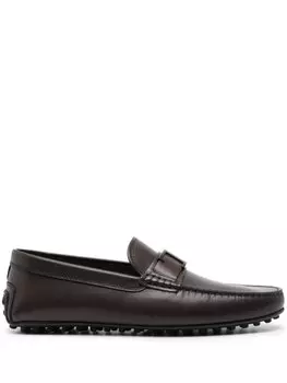 Tod's лоферы City Gommino, коричневый