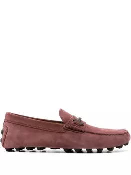 Tod's лоферы Gommino Double-T, красный